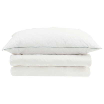 vidaXL 90% Goose Down Duvet Set FULDA 2 pcs 135 x 200 cm Summer White
