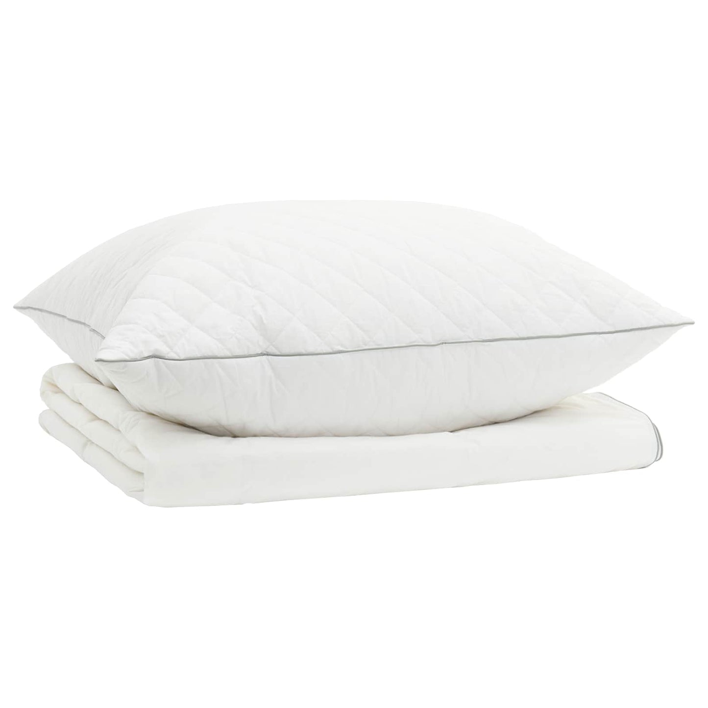 vidaXL 90% Goose Down Duvet Set FULDA 2 pcs 135 x 200 cm Summer White