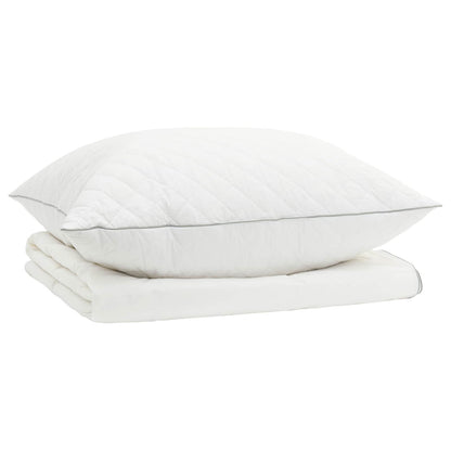 vidaXL 90% Goose Down Duvet Set FULDA 2 pcs 135 x 200 cm Summer White