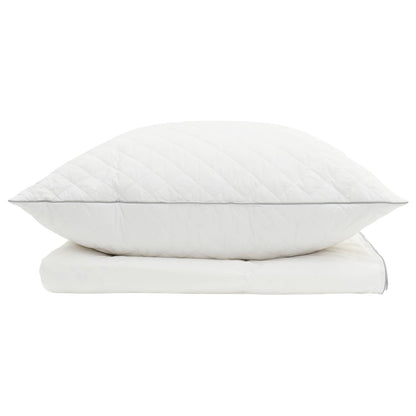 vidaXL 90% Goose Down Duvet Set FULDA 2 pcs 135 x 200 cm Summer White