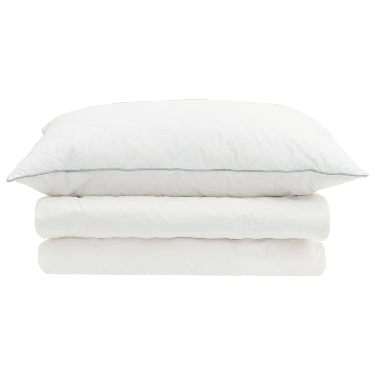 vidaXL 90% Goose Down Duvet Set FULDA 2 pcs 137 x 200 cm Summer White
