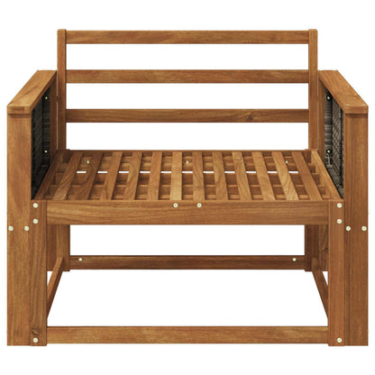 vidaXL Outdoor Middle Sofa Solid Acacia Wood Natural