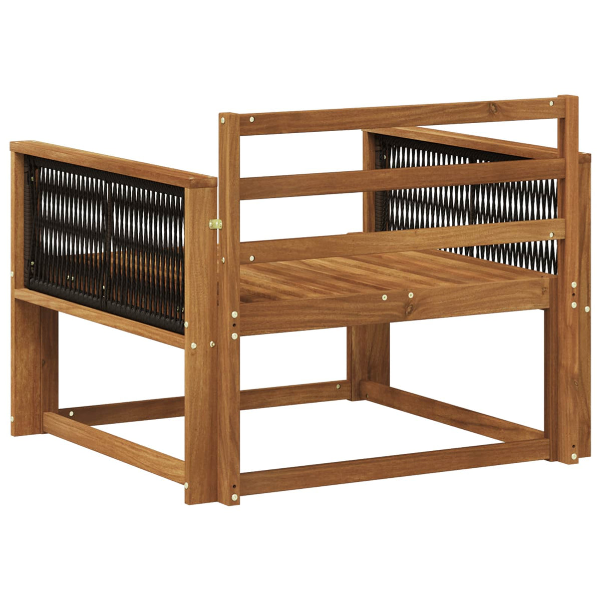 vidaXL Outdoor Middle Sofa Solid Acacia Wood Natural