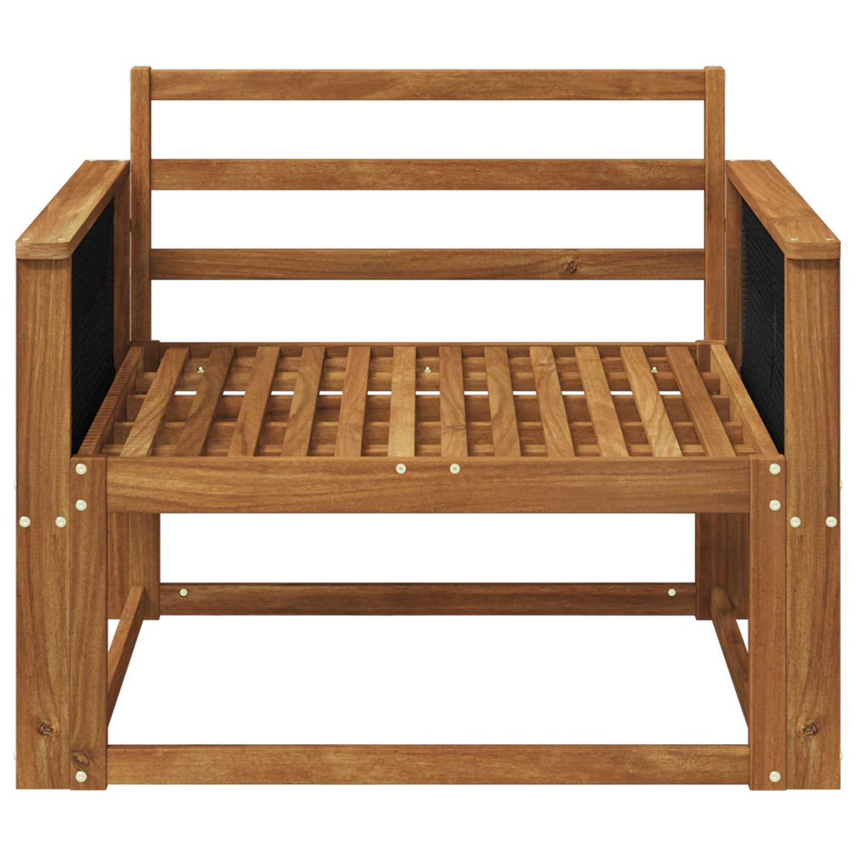 vidaXL Outdoor Middle Sofa Solid Acacia Wood Natural
