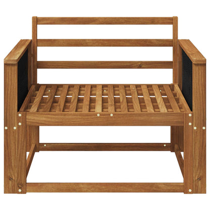 vidaXL Outdoor Middle Sofa Solid Acacia Wood Natural