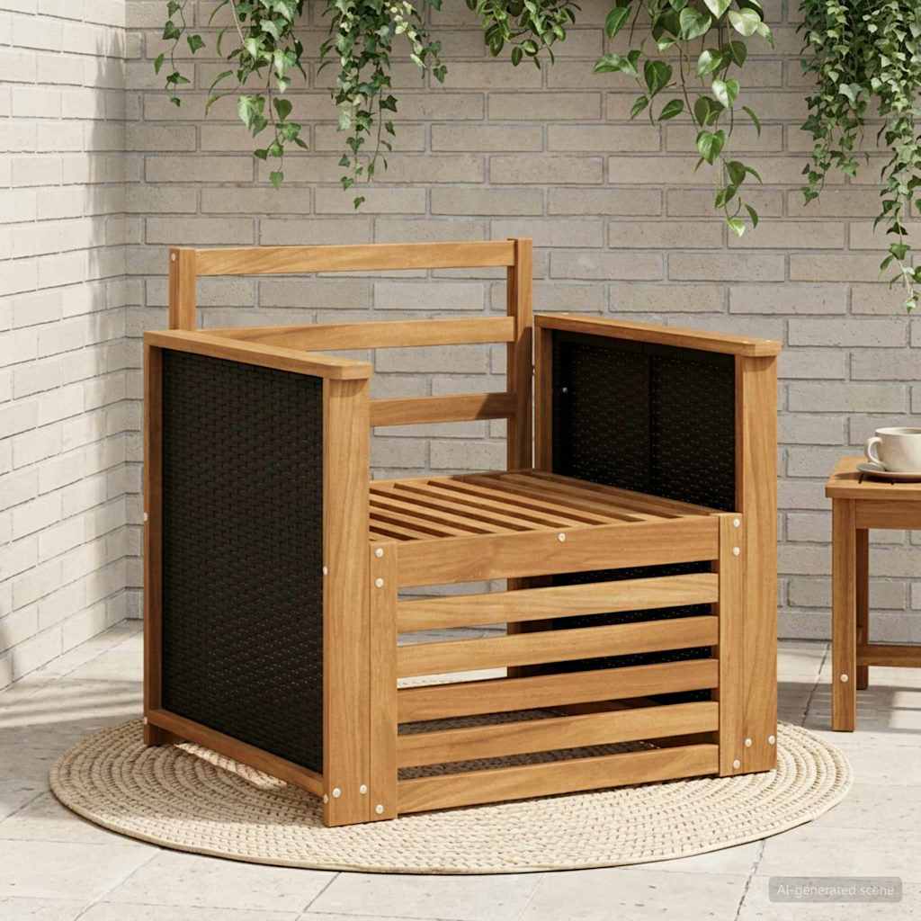 vidaXL Outdoor Middle Sofa Natural