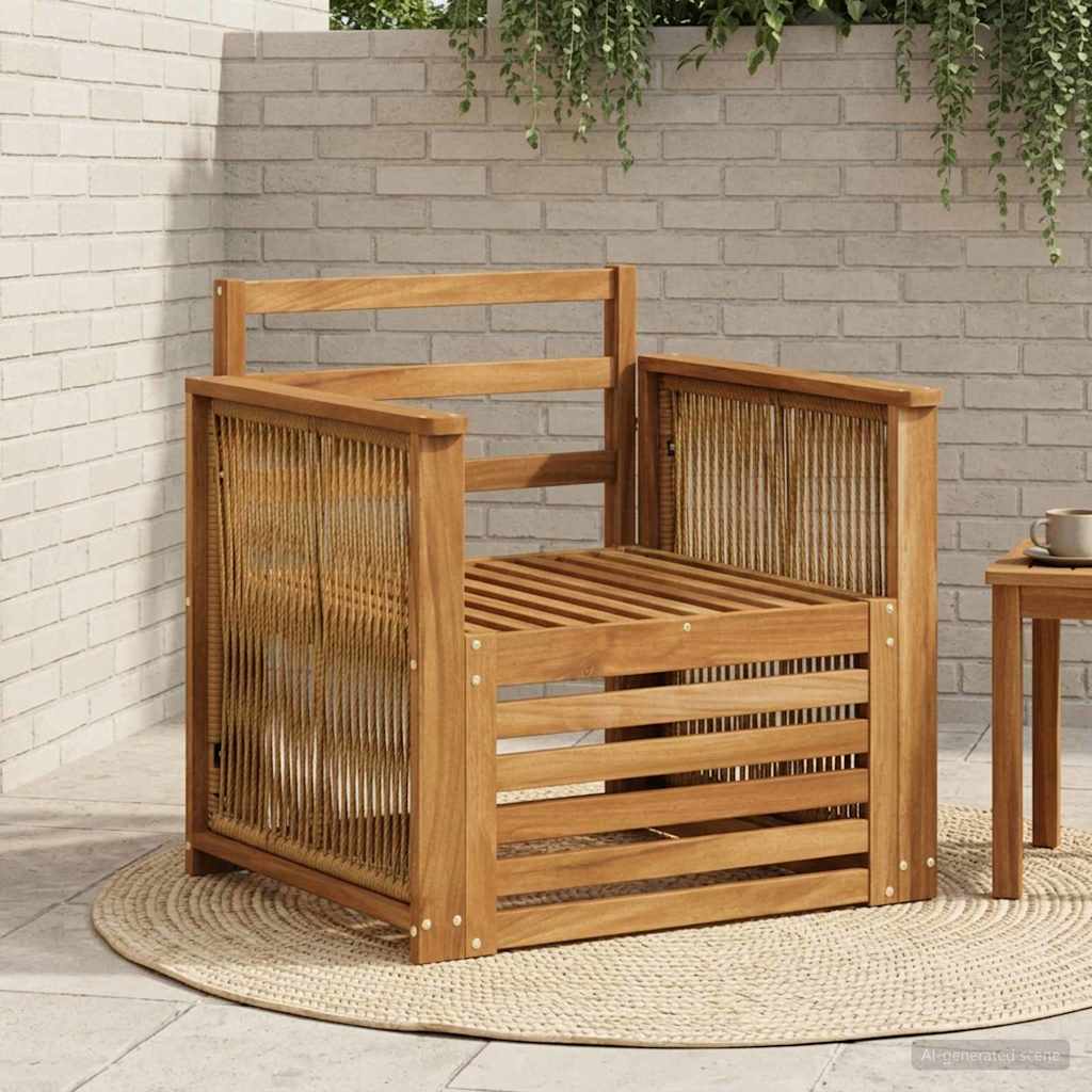 vidaXL Outdoor Middle Sofa Natural