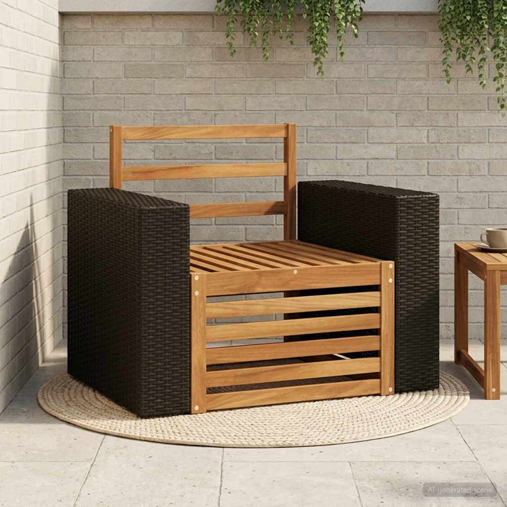 vidaXL Outdoor Middle Sofa Natural