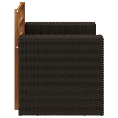 vidaXL Outdoor Middle Sofa Natural