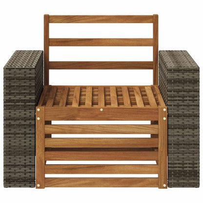 vidaXL Outdoor Middle Sofa Natural