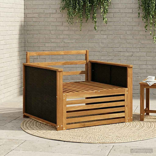 vidaXL Outdoor Middle Sofa Natural