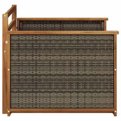 vidaXL Outdoor Middle Sofa Solid Acacia Wood Natural
