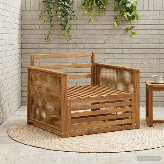 vidaXL Outdoor Middle Sofa Natural