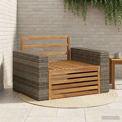vidaXL Outdoor Middle Sofa Natural