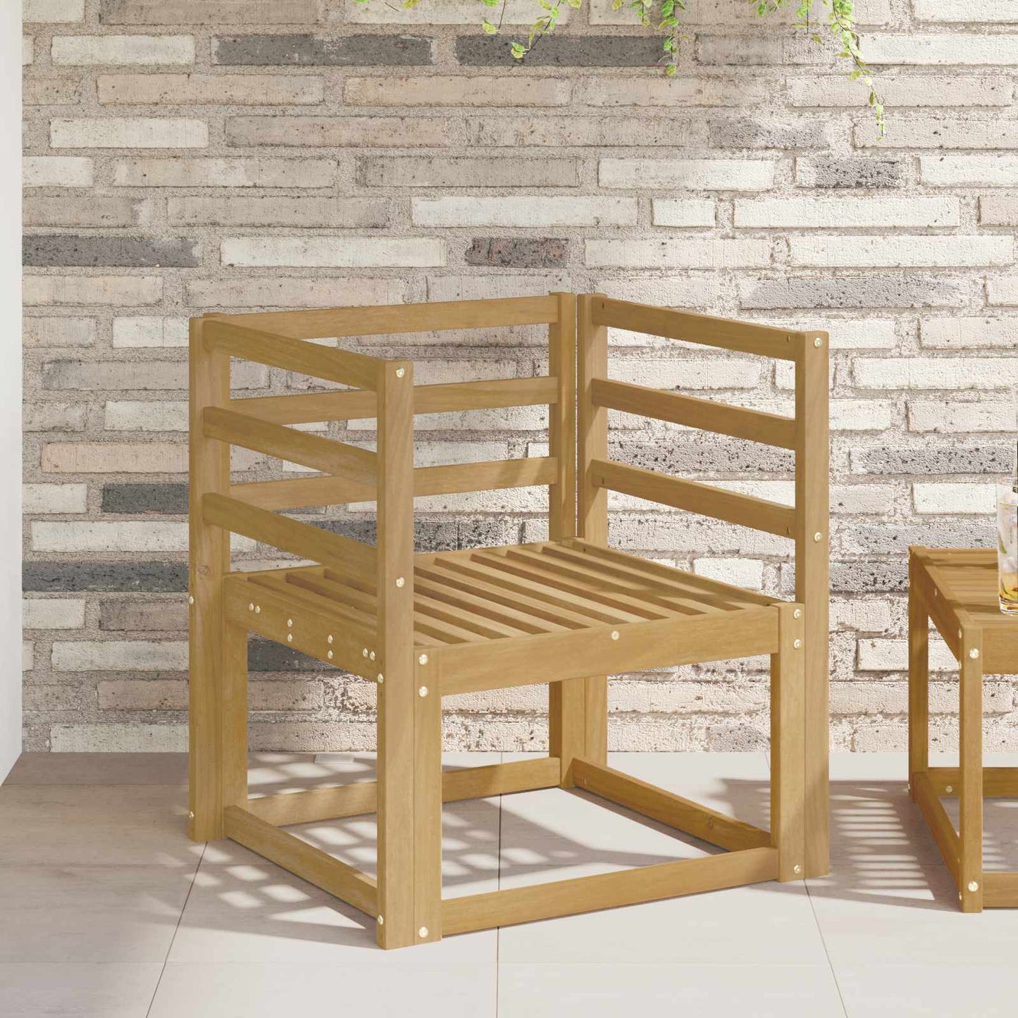 vidaXL Outdoor Sofa Set Solid Acacia Wood White