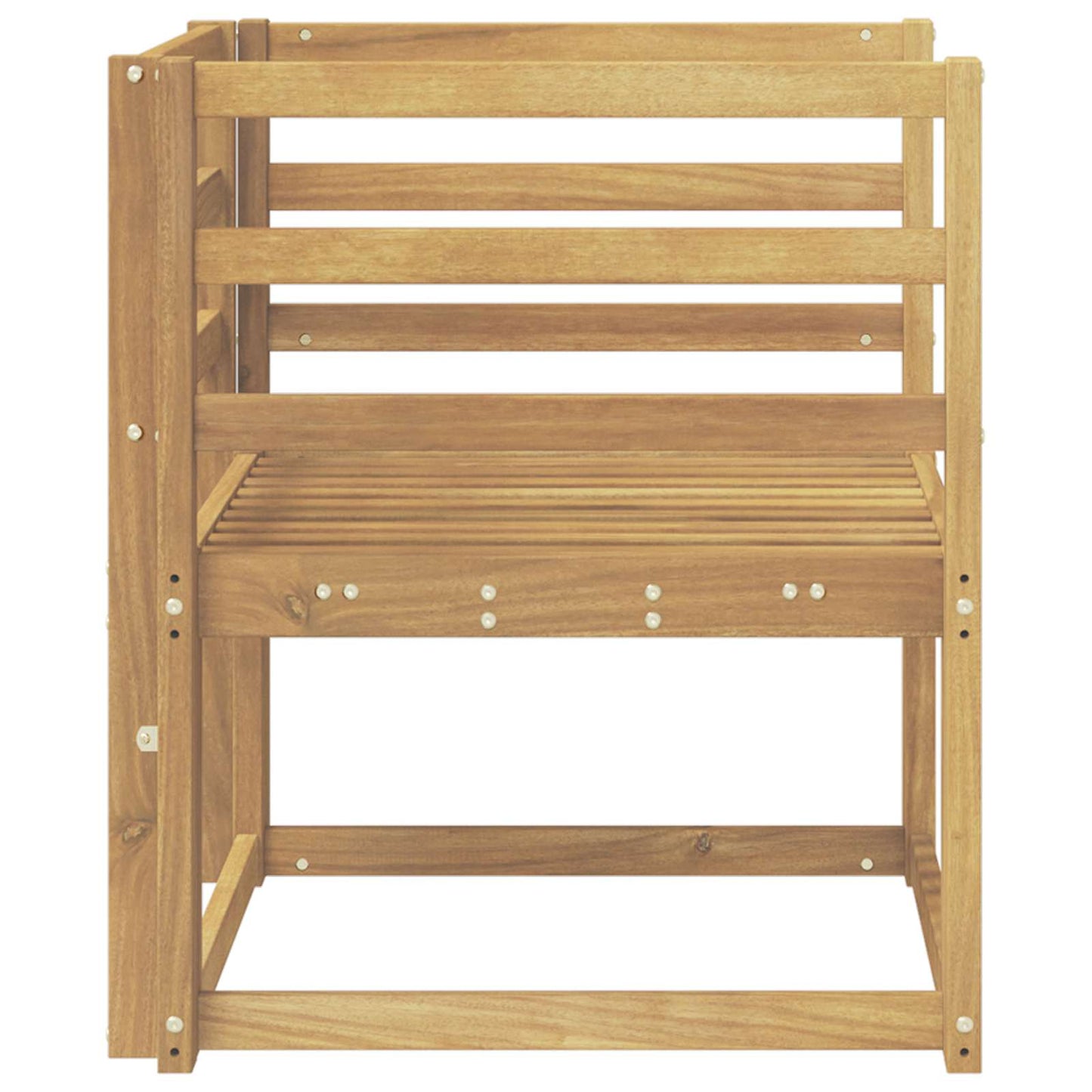 vidaXL Outdoor Sofa Set Solid Acacia Wood White
