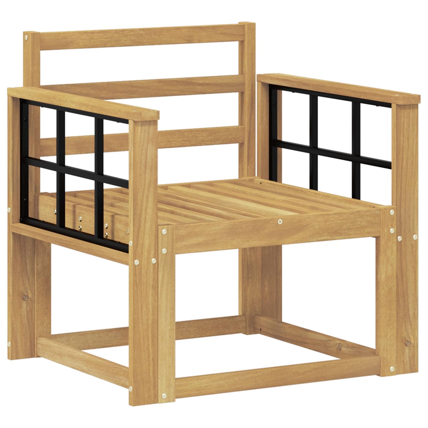 vidaXL Outdoor Sofa Set Solid Acacia Wood White