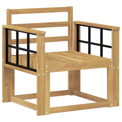 vidaXL Outdoor Sofa Set Solid Acacia Wood White