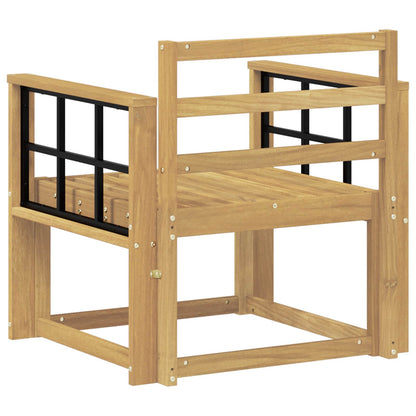 vidaXL Outdoor Sofa Set Solid Acacia Wood White