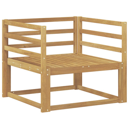 vidaXL Outdoor Middle Sofa Solid Acacia Wood White