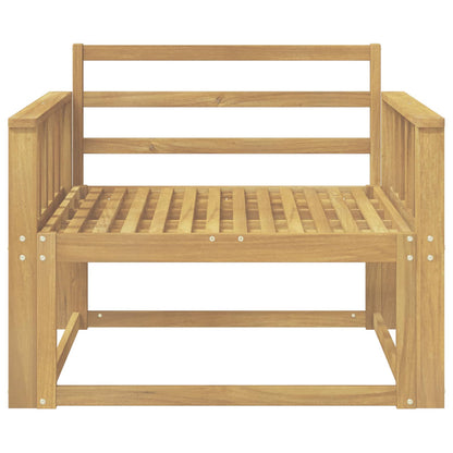 vidaXL Outdoor Middle Sofa Solid Acacia Wood White