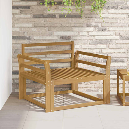 vidaXL Outdoor Middle Sofa Solid Acacia Wood White