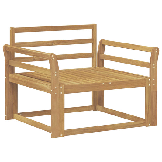 vidaXL Outdoor Middle Sofa Solid Acacia Wood White