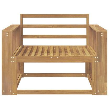 vidaXL Outdoor Middle Sofa Solid Acacia Wood White