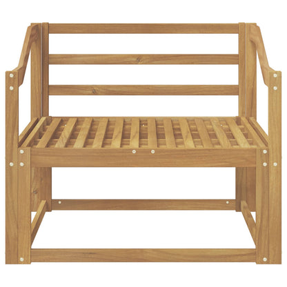 vidaXL Outdoor Middle Sofa Solid Acacia Wood White