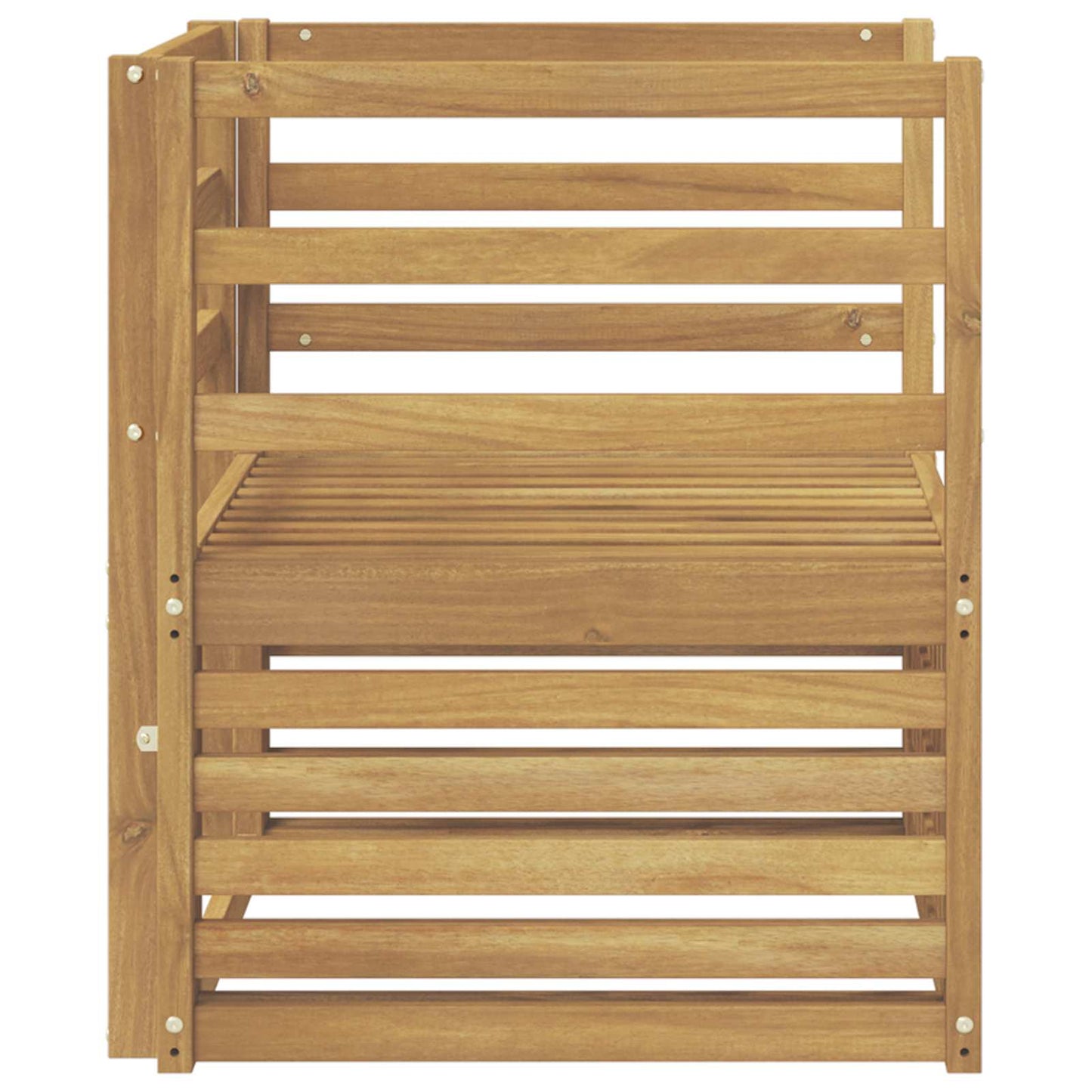 vidaXL Outdoor Sofa Solid Acacia Wood White