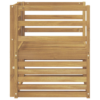 vidaXL Outdoor Sofa Solid Acacia Wood White