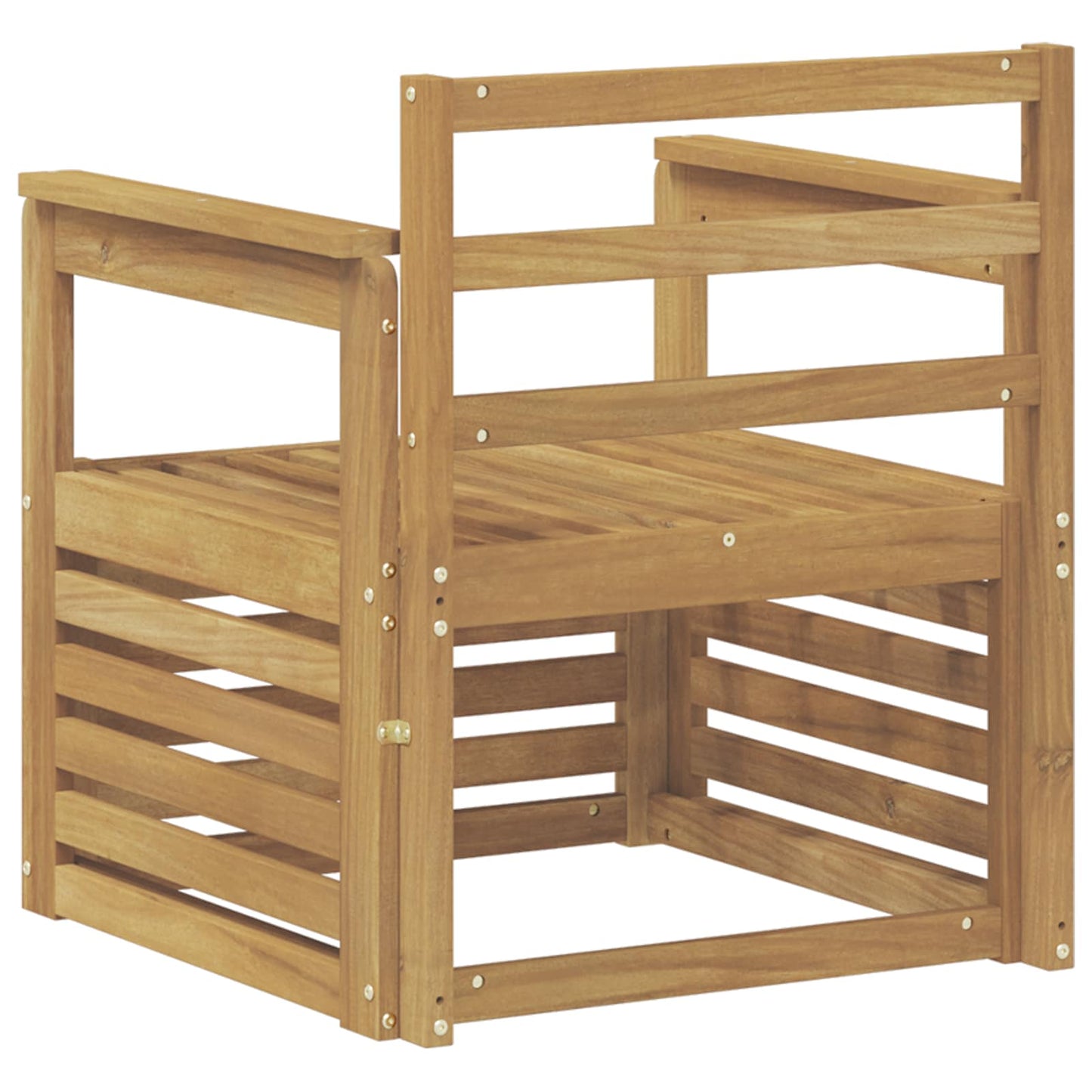 vidaXL 2 Piece Outdoor Sofa Set Solid Acacia Wood White