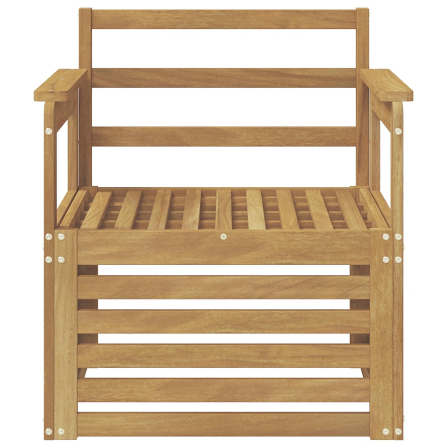 vidaXL 2 Piece Outdoor Sofa Set Solid Acacia Wood White