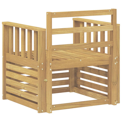 vidaXL 2 Piece Outdoor Sofa Set Solid Acacia Wood White