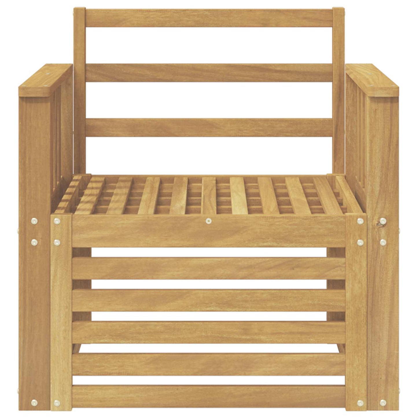 vidaXL 2 Piece Outdoor Sofa Set Solid Acacia Wood White
