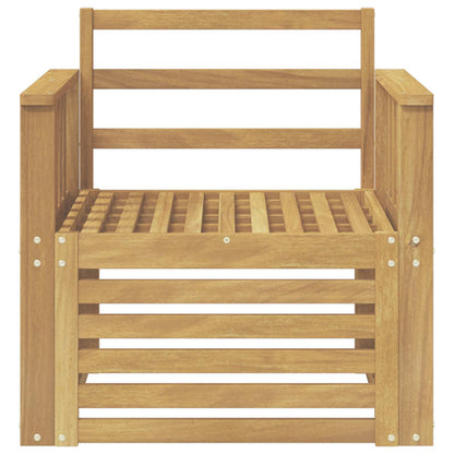 vidaXL 2 Piece Outdoor Sofa Set Solid Acacia Wood White