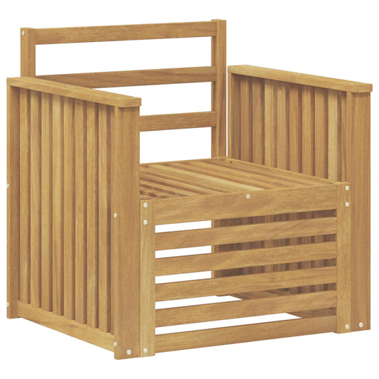 vidaXL Outdoor Sofa Set Solid Acacia Wood White