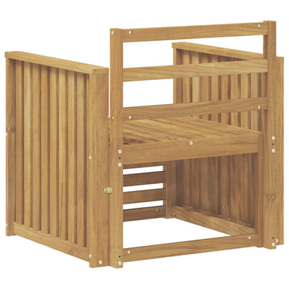 vidaXL Outdoor Sofa Set Solid Acacia Wood White