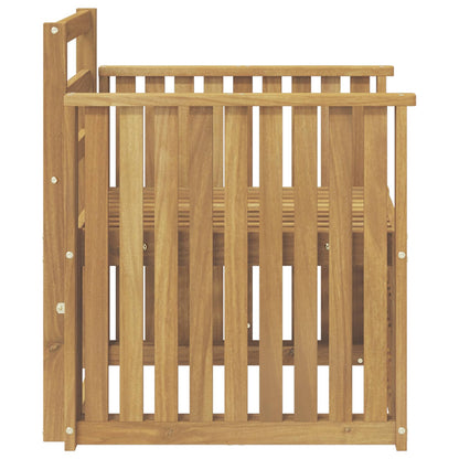 vidaXL Outdoor Sofa Set Solid Acacia Wood White
