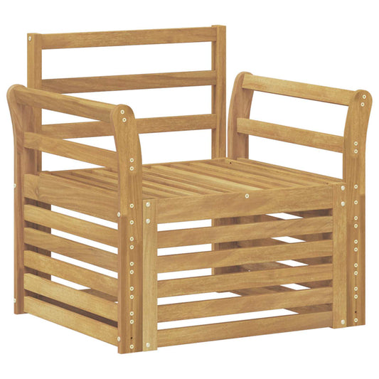 vidaXL Outdoor Sofa Set Solid Acacia Wood White