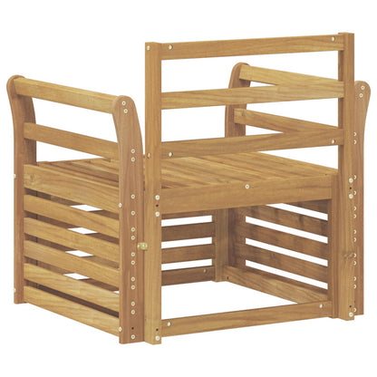 vidaXL Outdoor Sofa Set Solid Acacia Wood White