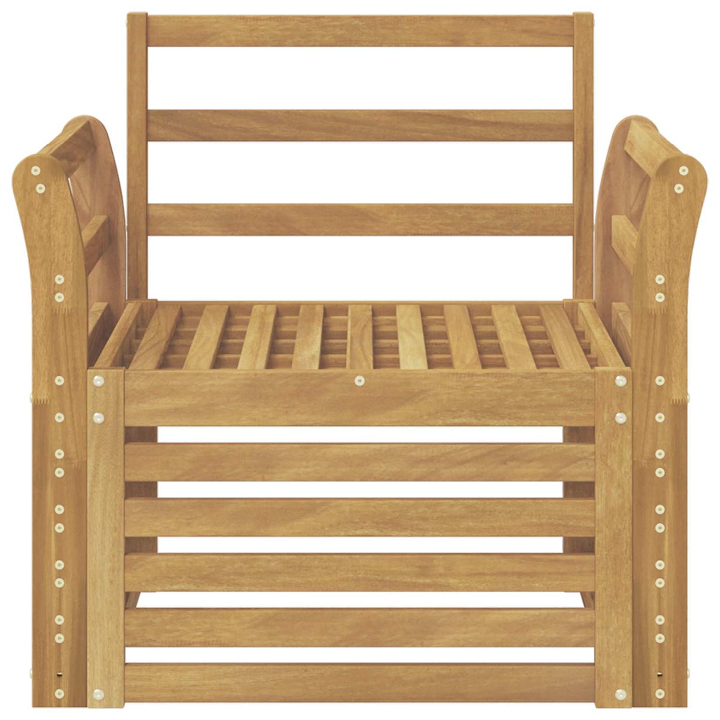 vidaXL Outdoor Sofa Set Solid Acacia Wood White