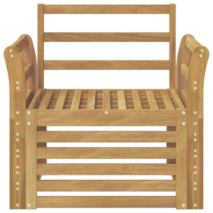 vidaXL Outdoor Sofa Set Solid Acacia Wood White