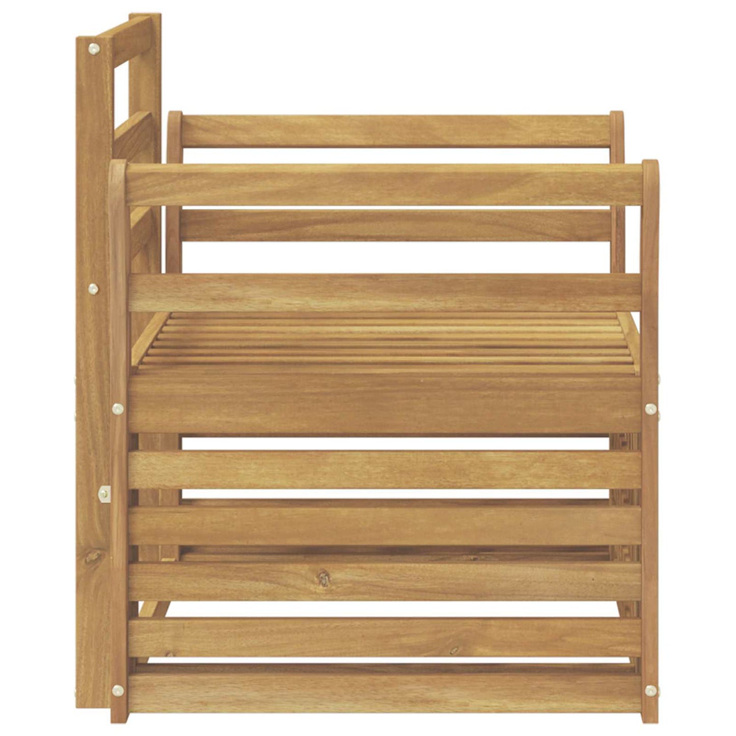vidaXL Outdoor Sofa Set Solid Acacia Wood White