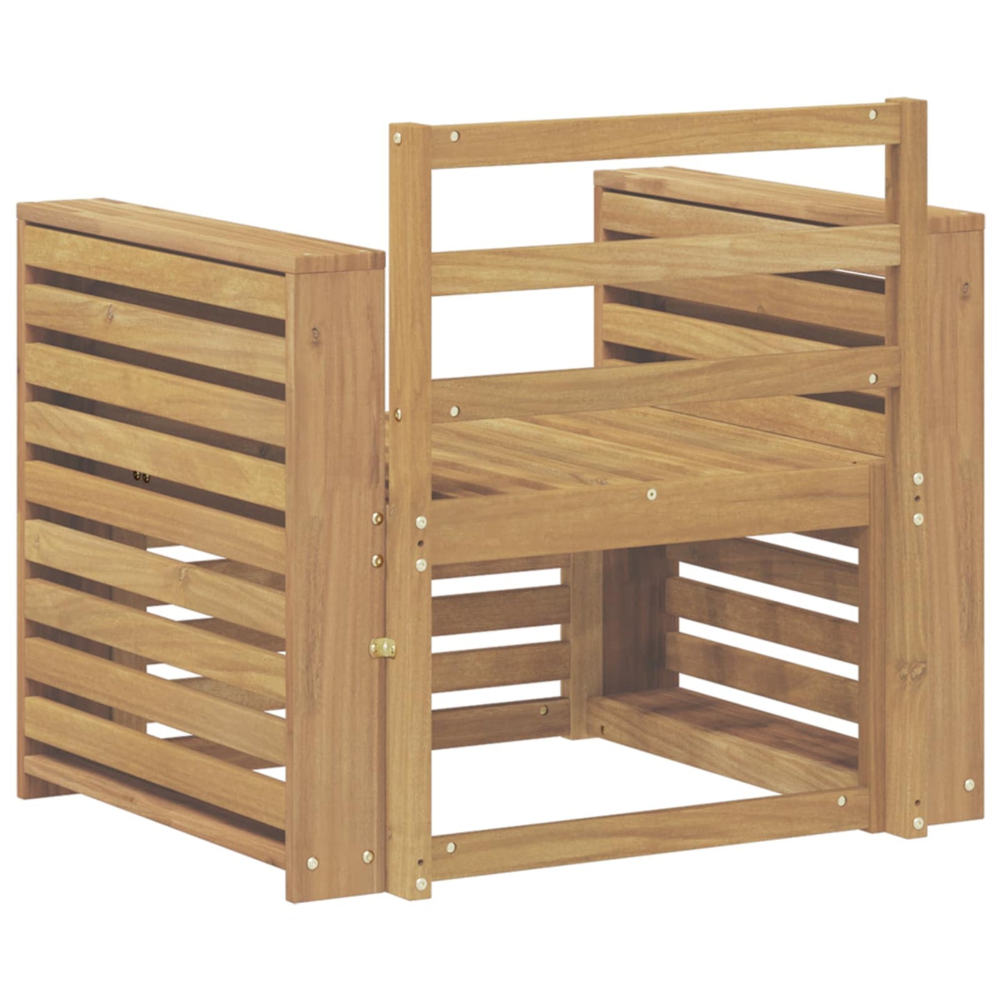 vidaXL Outdoor Sofa Set Solid Acacia Wood White