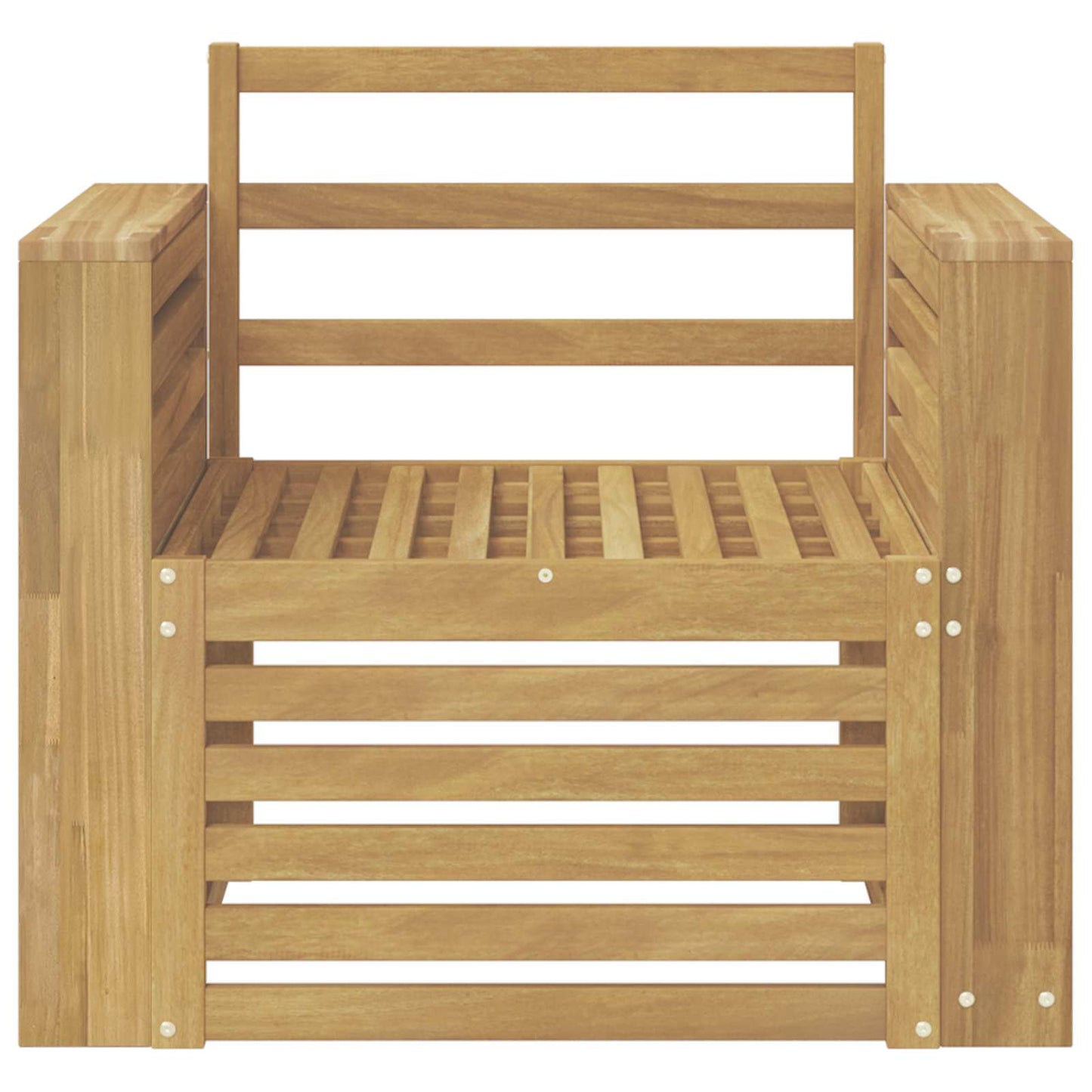 vidaXL Outdoor Sofa Set Solid Acacia Wood White