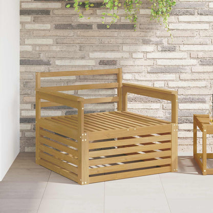 vidaXL Outdoor Sofa Solid Acacia Wood White
