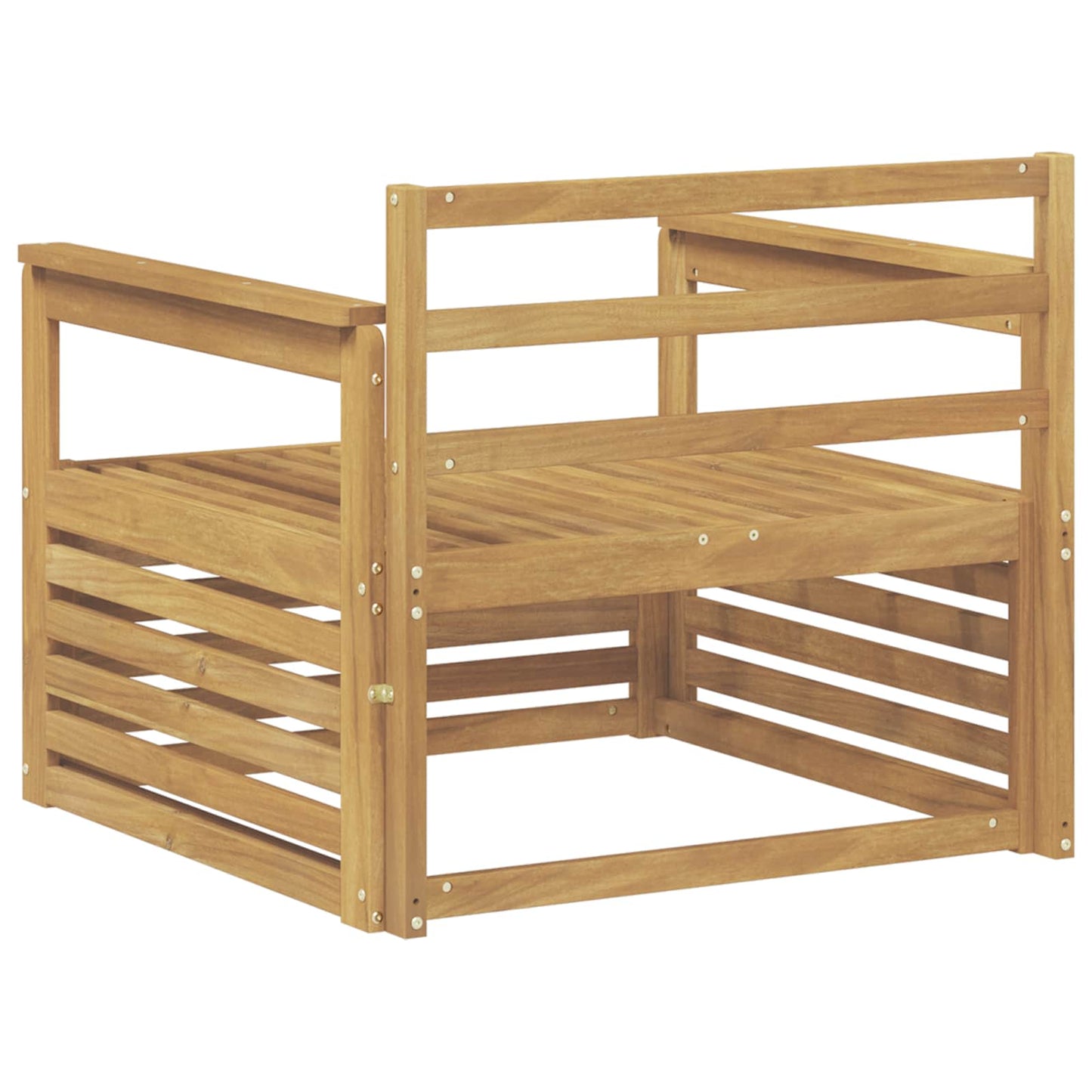 vidaXL Outdoor Sofa Solid Acacia Wood White