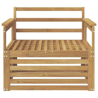 vidaXL Outdoor Sofa Solid Acacia Wood White