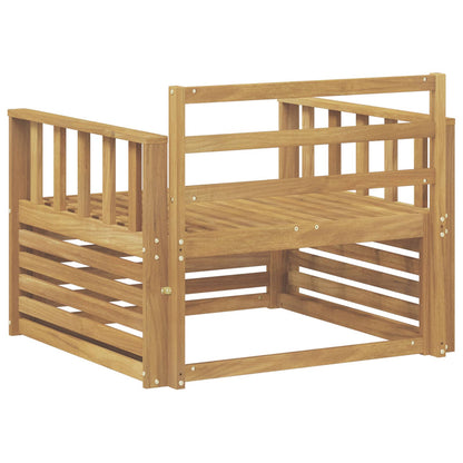 vidaXL Outdoor Sofa Solid Acacia Wood White